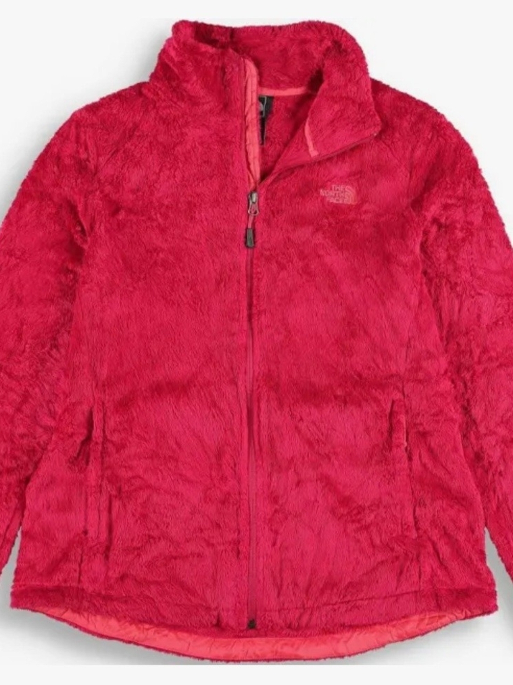 The North Face Girls' Hot Pink Plush Full-Zip Jacket